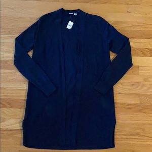 New Gap Navy Wrap Cardigan Small
